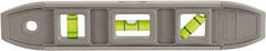 Johnson Level & Tool - Magnetic 9" Long 3 Vial Torpedo Level - Aluminum, Gray, 1 Plumb, 1 Level & 1 45° Vials - Industrial Tool & Supply