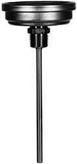 Wika - 6 Inch Long Stem, 3 Inch Dial Diameter, Stainless Steel, Back Connected Bi-Metal Thermometer - -15 to 90°C, 1% Accuracy - Industrial Tool & Supply