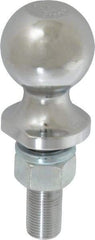 Reese - 1-7/8" Diam, 2-3/8" Shank Length, Hitch Ball - 3/4" Shank Diam, 2,000 Lb Capacity, Chrome Finish - Industrial Tool & Supply