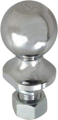 Reese - 1-7/8" Diam, 1-1/2" Shank Length, Hitch Ball - 3/4" Shank Diam, 2,000 Lb Capacity, Chrome Finish - Industrial Tool & Supply