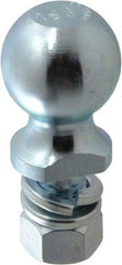 Reese - 2-5/16" Diam, 2" Shank Length, Hitch Ball - 1" Shank Diam, 7,500 Lb Capacity, Zinc Finish - Industrial Tool & Supply