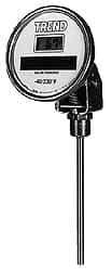 Wika - -50 to 300°F Solar Powered Digital Thermometer - 35 LUX Display - Industrial Tool & Supply