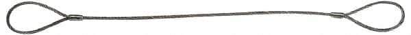 Lift-All - 12' Long x 3/8" Wide, 3,086 Lb Vertical Capacity, IWRC Web Sling - 2,425 Lb Choker Capacity, 3/8" Diam Chain - Industrial Tool & Supply