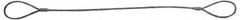 Lift-All - 12' Long x 3/8" Wide, 3,086 Lb Vertical Capacity, IWRC Web Sling - 2,425 Lb Choker Capacity, 3/8" Diam Chain - Industrial Tool & Supply