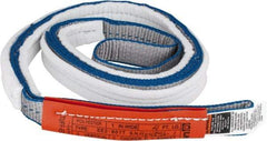 Lift-All - 4' Long x 1" Wide, 3,200 Lb Vertical Capacity, 2 Ply, Nylon Web Sling - 2,500 Lb Choker Capacity - Industrial Tool & Supply