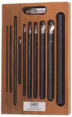 Link Industries - 11 Piece, #0 to 7, Plain Edge, High Speed Steel Combo Drill & Countersink Set - Industrial Tool & Supply