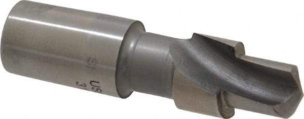 Link Industries - 0.34" Drill, 3/8" Pilot Length, High Speed Steel Bright Finish Combo Drill & Counterbore - 0.49" Head Diam, 1/2" Body Diam, 1-15/16" OAL, 5/16" Socket-Head Cap Screw Compatibility, Uses Adapter UA-6 - Industrial Tool & Supply