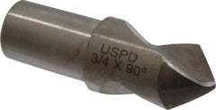 Link Industries - 3/4" Body Diam, 90°, 2-1/4" OAL, High Speed Steel Spotting Drill - Industrial Tool & Supply