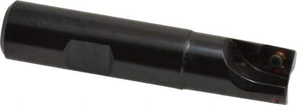 LMT - 5/8" Cut Diam, 0.354" Max Depth of Cut, 5/8" Shank Diam, 3" OAL, Indexable Square Shoulder End Mill - AD...0903...R Inserts, Weldon Shank, Series Univex - Industrial Tool & Supply