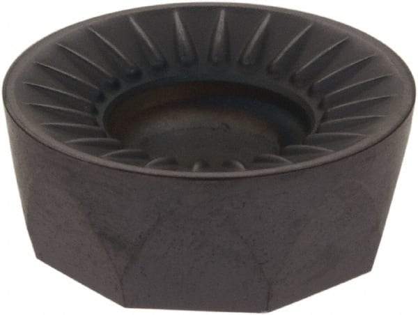 LMT - RCKX1606M0 TR Grade LC610T Carbide Milling Insert - TiAlN/TiN Finish, 1/4" Thick, 16mm Inscribed Circle - Industrial Tool & Supply