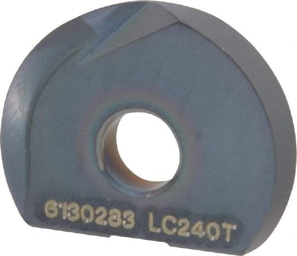 LMT - WPR0750 CF Grade LC240T Carbide Milling Insert - TiAlN/TiN Finish, 0.12" Thick, 3/4" Inscribed Circle - Industrial Tool & Supply