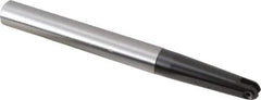 LMT - 1/2" Cut Diam, 2.36" Max Depth of Cut, 5/8" Shank Diam, 6.3" OAL, Indexable Ball Nose End Mill - 2.36" Head Length, Straight Shank, EBG-R-T Toolholder, WPR 0500 Insert - Industrial Tool & Supply