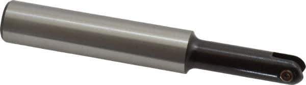 LMT - 3/8" Cut Diam, 1.34" Max Depth of Cut, 1/2" Shank Diam, 3.54" OAL, Indexable Ball Nose End Mill - 1.34" Head Length, Straight Shank, EBG-R Toolholder, WPR 0375 Insert - Industrial Tool & Supply