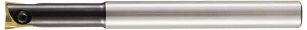 LMT - 1/2" Cut Diam, 1.34" Max Depth of Cut, 1/2" Shank Diam, 5.2" OAL, Indexable Square Shoulder End Mill - WPB 0500, WPV 0500 Inserts, Cylindrical Shank - Industrial Tool & Supply