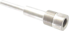 Alloy Engineering - 6 Inch Overall Length, 1 Inch Thread, 304 Stainless Steel Standard Thermowell - 4-1/2 Inch Insertion Length - Industrial Tool & Supply
