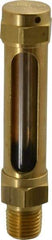 LDI Industries - 1-7/8 Inch Long Sight, 1/4 Inch Thread Size, Buna-N Seal Straight to Male Thread, Vented Oil-Level Indicators and Gauge - 3-1/2 Inch Length - Industrial Tool & Supply