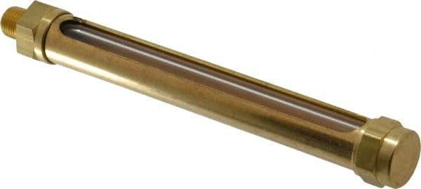 LDI Industries - 4-1/4 Inch Long Sight, 1/8 Inch Thread Size, Buna-N Seal Straight to Male Thread, Vented Oil-Level Indicators and Gauge - 5-13/16 Inch Length - Industrial Tool & Supply