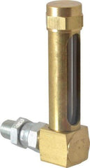 LDI Industries - 1-7/8 Inch Long Sight, 1/8 Inch Thread Size, Buna-N Seal Union Coupling, Vented Oil-Level Indicators and Gauge - 2-7/8 Inch Length to Center of Base - Industrial Tool & Supply