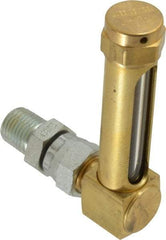 LDI Industries - 1-7/8 Inch Long Sight, 1/4 Inch Thread Size, Buna-N Seal Union Coupling, Vented Oil-Level Indicators and Gauge - 2-7/8 Inch Length to Center of Base - Industrial Tool & Supply