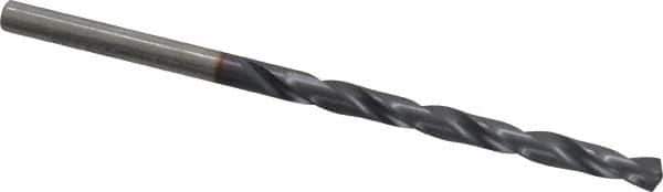 Chicago-Latrobe - 9/64" 135° High Speed Steel Jobber Drill - TiCN Finish, Right Hand Cut, Spiral Flute, Straight Shank, 2-7/8" OAL, Split Point - Industrial Tool & Supply