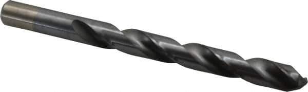 Chicago-Latrobe - 1/2" 135° High Speed Steel Jobber Drill - TiCN Finish, Right Hand Cut, Spiral Flute, Straight Shank, 6" OAL, Split Point - Industrial Tool & Supply