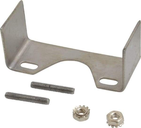 Ashcroft - 1/4 Thread, 2-1/2 Dial Diameter, Stainless Steel Case Material, U-Clamp Pressure Gauge Mounting Kit - 1% Accuracy, 316 Material Grade - Industrial Tool & Supply