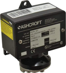 Ashcroft - 3 to 15 psi Adjustable Range, 500 Max psi, Watertight Single Setpoint - 1/4 Thread - Industrial Tool & Supply