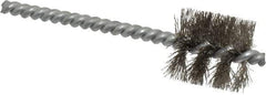 Schaefer Brush - 3/4 Inch Inside Diameter, 15/16 Inch Actual Brush Diameter, Stainless Steel, Power Fitting and Cleaning Brush - 3/16 Shank Diameter, 3-5/8 Inch Long, Twisted Wire Stem, 7/8 Inch Refrigeration Outside Diameter - Industrial Tool & Supply