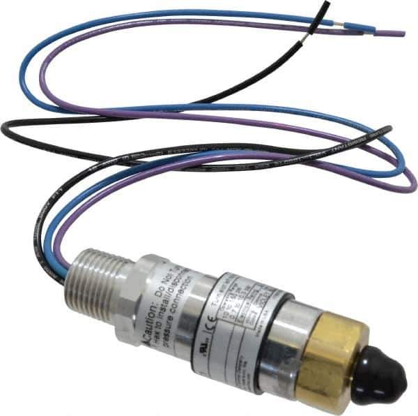 United Electric Controls - 1,500 Max psi, Compact Cylindral Pressure Switch - 1/4 Thread - Industrial Tool & Supply