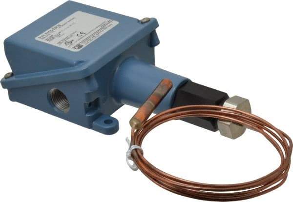 Made in USA - 30 to 250°F, Watertight Temp Switch - 10 Resolution, 3/8 x 2-31/32 Bulb - Industrial Tool & Supply