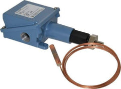 Made in USA - 100 to 400°F, Watertight Temp Switch - 10 Resolution, 3/8 x 2-3/32 Bulb - Industrial Tool & Supply
