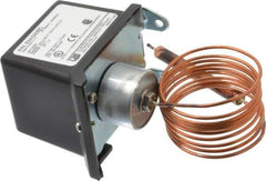 Made in USA - 150 to 650°F, General Service Temp Switch - 25 Resolution, 3/8 x 3-5/8 Bulb - Industrial Tool & Supply