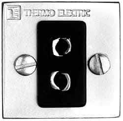 Thermo Electric - Thermocouple Probe Connector Panel, TX Calibration - 2 Pin, Single Circuit - Industrial Tool & Supply