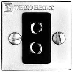 Thermo Electric - Thermocouple Probe Connector Panel, KX Calibration - 2 Pin, Single Circuit - Industrial Tool & Supply