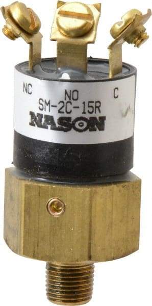 Nason - 15 Max psi, Low Pressure Vacuum Switches - 1/8 Thread - Industrial Tool & Supply