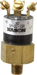 Nason - 15 Max psi, Low Pressure Vacuum Switches - 1/8 Thread - Industrial Tool & Supply