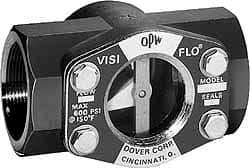 OPW Engineered Systems - 1/4 Inch, Bronze, Visi-Flo Sight Flow Indicator - 200 Max psi, 3-1/4 Inch Overall Length - Industrial Tool & Supply