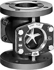 OPW Engineered Systems - 2 Inch, Carbon Steel, Visi-Flo Sight Flow Indicator - 150 Max psi, 7 Inch Overall Length - Industrial Tool & Supply