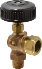 Conbraco - 350 psi Working Pressure, 125 Max psi, Bronze Liquid Level Gage Glass - 350°F Max Operating Temp, 3/8 Inch Thread, EPDM Seal - Industrial Tool & Supply