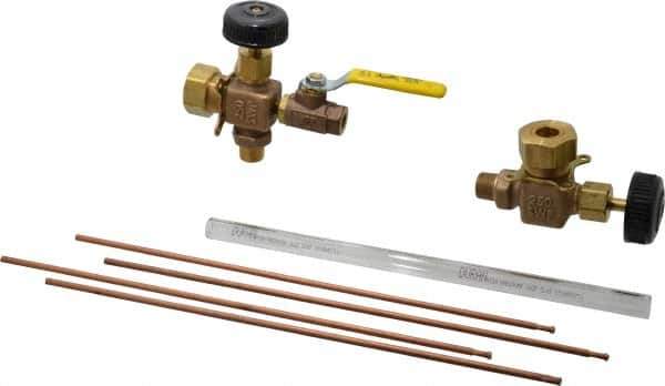 Conbraco - 400 psi Working Pressure, 250 Max psi, Bronze Liquid Level Gage Glass - 400°F Max Operating Temp, 1/2 Inch Thread, PTFE Seal - Industrial Tool & Supply