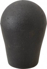 Gibraltar - 3/8-16, 3/8-24, 1/2-13, 1/2-20, M10, M12 Hole, 0.71" Deep Hole, TPE Overmolded Soft Touch, Self Fixing Hole Tapered Knob - 2 OAL, 3/4" Base Diam, Black, 1.38" Head Diam - Industrial Tool & Supply