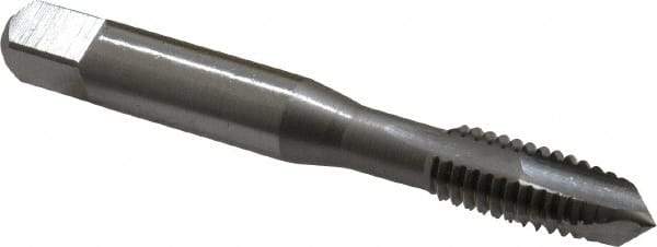 OSG - 3/8-16 UNC, 3 Flute, Bright Finish, Vanadium High Speed Steel Spiral Point Tap - Plug Chamfer, Right Hand Thread, 2-15/16" OAL, 1-1/4" Thread Length, 0.381" Shank Diam, 3B Class of Fit - Exact Industrial Supply