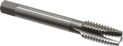OSG - 1/2-13 UNC, 3 Flute, Bright Finish, Vanadium High Speed Steel Spiral Point Tap - Plug Chamfer, Right Hand Thread, 3-3/8" OAL, 1-21/32" Thread Length, 0.367" Shank Diam, 3B Class of Fit - Exact Industrial Supply