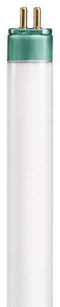Philips - 8 Watt Fluorescent Tubular Miniature Bi-Pin Lamp - 4,100°K Color Temp, 400 Lumens, T5, 7,500 hr Avg Life - Industrial Tool & Supply