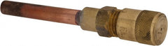 Parker - 500 Max psi, 1/4 Tube Outside Diameter, Extended Copper Tube Access Valve - Industrial Tool & Supply