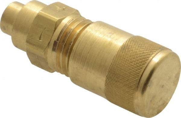 Parker - 500 Max psi, 3/16-3/8 Tube OD, 3 Way Solder Connector Access Valve - Brass - Industrial Tool & Supply