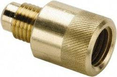 Parker - 1/4" Tube OD Access Valve Refrigerant Adapter - For Parker Brass Access Valves - Industrial Tool & Supply