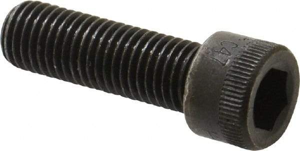 Made in USA - 5/16-24 UNF Hex Socket Drive, Socket Cap Screw - Alloy Steel, Black Oxide Finish, Fully Threaded, 1" Length Under Head - Industrial Tool & Supply