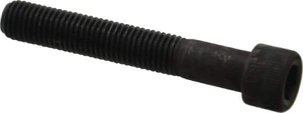 Made in USA - 5/16-24 UNF Hex Socket Drive, Socket Cap Screw - Alloy Steel, Black Oxide Finish, Partially Threaded, 2" Length Under Head - Industrial Tool & Supply