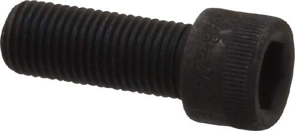 Made in USA - 3/8-24 UNF Hex Socket Drive, Socket Cap Screw - Alloy Steel, Black Oxide Finish, Fully Threaded, 1" Length Under Head - Industrial Tool & Supply